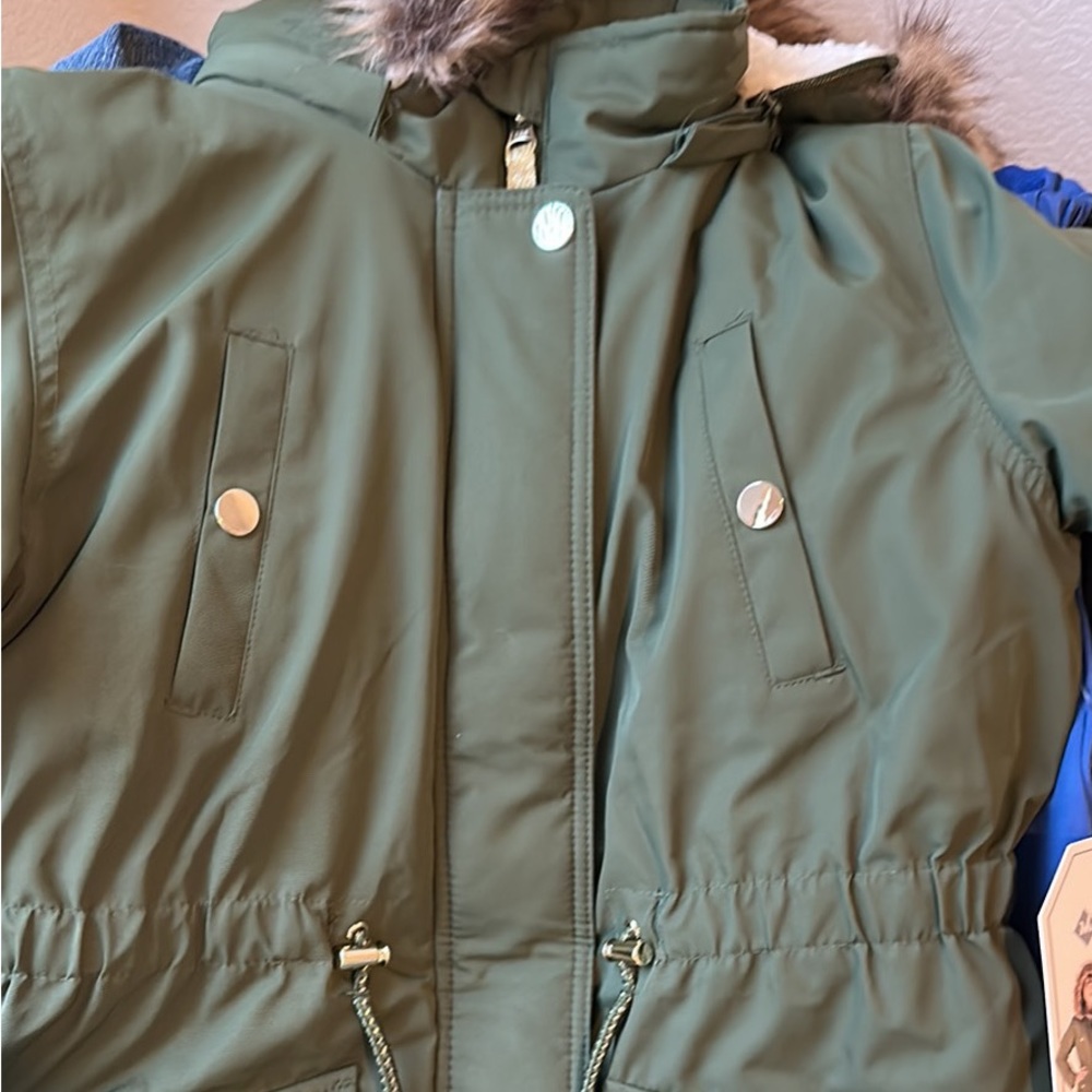 Winter coat girls army green